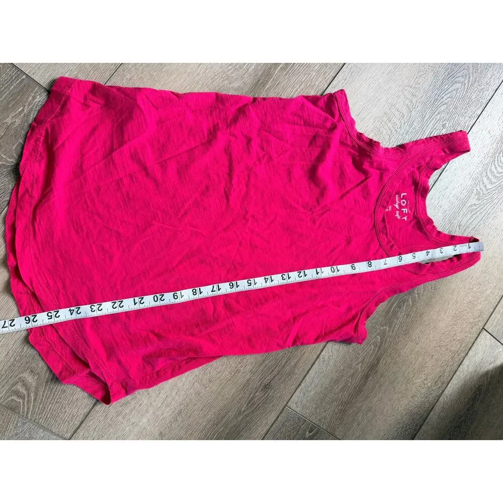 Ann Taylor Loft Vintage Soft Pink Tank Top - Women's XS